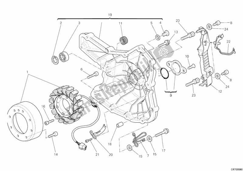 Toutes les pièces pour le Générateur du Ducati Monster 796 ABS 2012